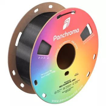 Polymaker Panchroma PLA Silk 3D-skrivarfilament, 1,75 mm, 1 kg, Gunmetal Grey