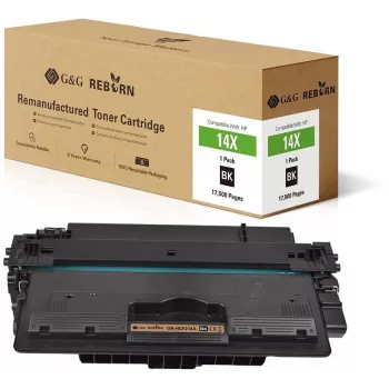G&G Reborn remanufacturerad svart toner för HP 14X (CF214X) – 17 500 sidor