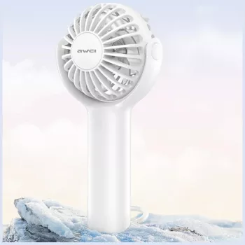 AWEI F42 Handheld Fan, White