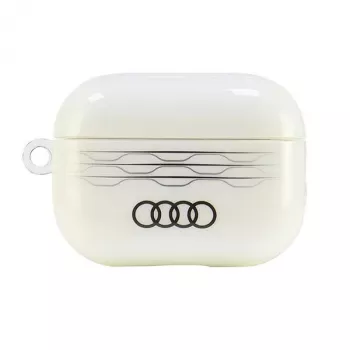 Audi IML Geometric Pattern AirPods Pro 2-fodral vitt