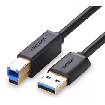 UGREEN US210 USB 3.0 Type-A till Type-B-kabel 1 m svart