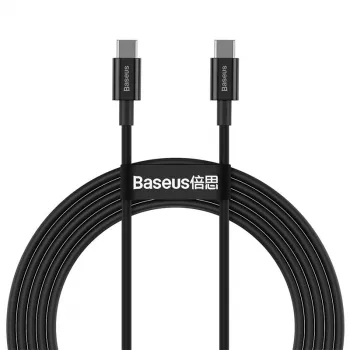 Baseus CATYS-C01 USB-C till USB-C 100W PD snabbladdningskabel 2 m svart