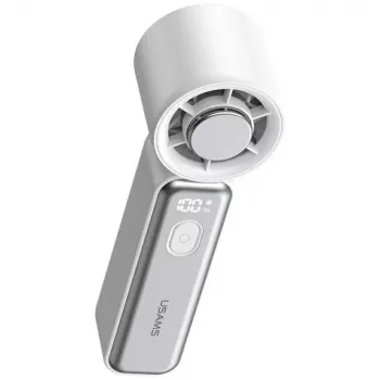 USAMS Ice-Cooling Digital High-Speed portabel fläkt 2000 mAh vit