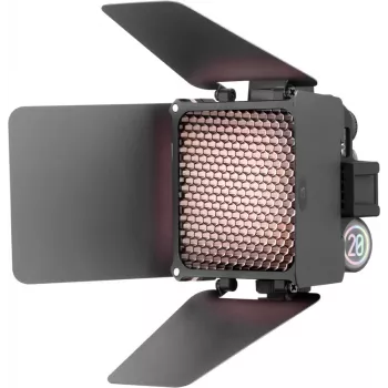 Zhiyun M20 Combo 20W bi-color LED-videoljusset med RGB, ministativ, diffusor, grid, barndoors