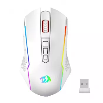 Redragon M914W-RGB NIX trådlös gamingmus, 5000 DPI, vit