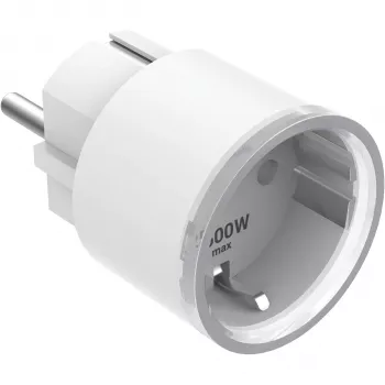 Jackery x Shelly Smart Plug Pro Wi-Fi energimätande uttag, 16A, 3680W, Alexa & Google Assistant, vit