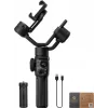Zhiyun Smooth 5S AI smartphone-gimbal med magnetiskt fyllningsljus, 3-axlig stabilisator, 300 g nyttolast, svart