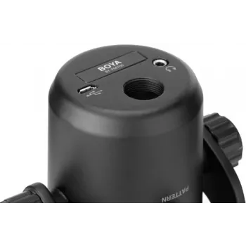 BOYA BY-PM700 USB Condenser Microphone with 4 Polar Patterns, Zero-Latency Monitoring, Integrated Stand