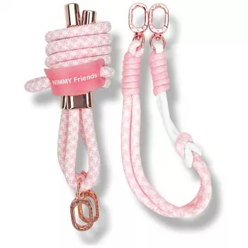 NIMMY Cool&Cute 2.0 crossbody- och handremsset rosa