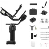 ZHIYUN CRANE 4 COMBO 3-axlig kameragimbalstabilisator med 6 kg nyttolast, 12 h batteri, pekskärm och fyllnadsljus, svart