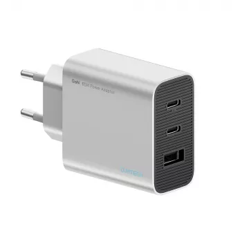 Cuktech 65W GaN-väggladdare med 2x USB-C och 1x USB-A – grå