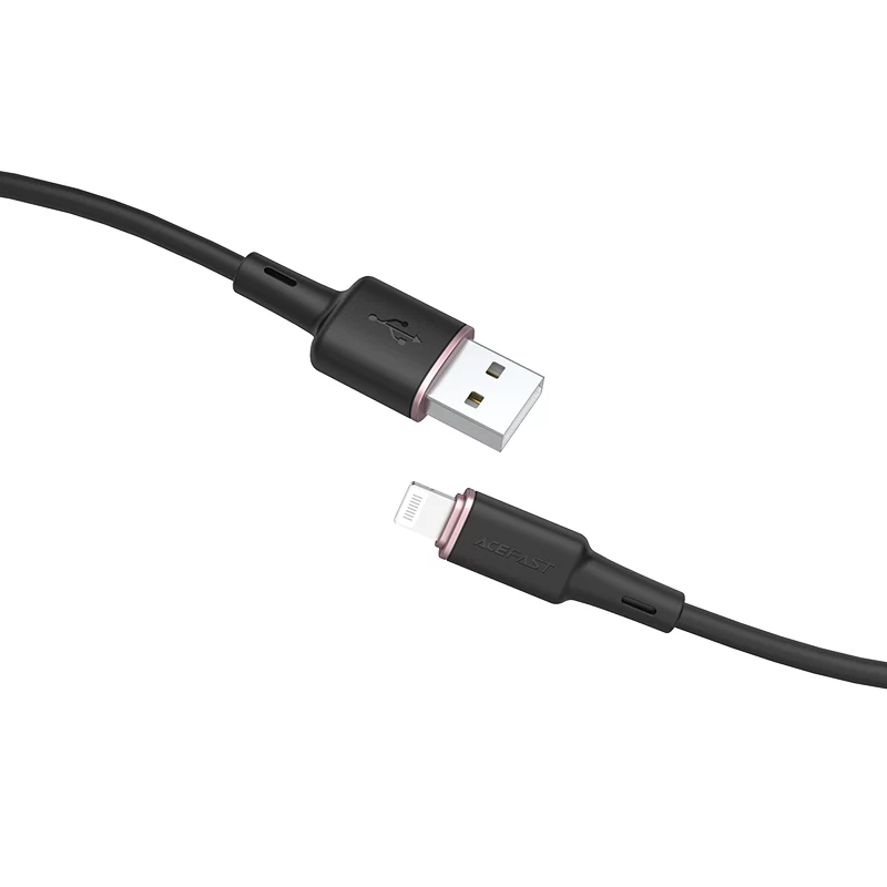 ACEFAST MFI-certifierad USB-A till Lightning-kabel 1,2 m svart (C2-02)