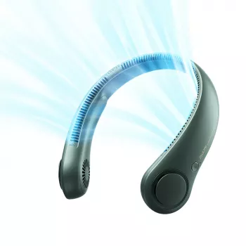 JISULIFE Neck Fan Life3 – portabel trådlös USB-fläkt utan rotorblad, grön