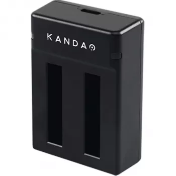 Kandao QooCam EGO dubbelladdare med USB-C, LED-indikatorer, överladdningsskydd