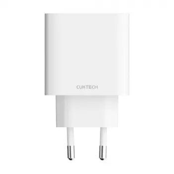 Cuktech A19 30W GaN-väggladdare USB-A + USB-C - vit