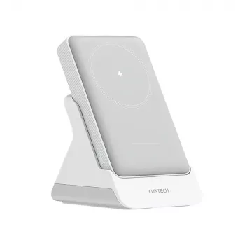 CUKTECH WPB100N magnetisk trådlös powerbank 10000 mAh 20W med ställ - vit
