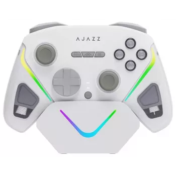 AJAZZ GP100S trådlös gamepad med laddstation, vit
