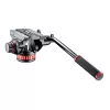 Manfrotto MVH502AH fluidvideohuvud med platt bas, 4 kg nyttolast, 75 mm bas, svart