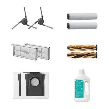 MOVA Z60 Ultra Roller tillbehörsset – huvudborste, 4 sidoborstar, 2 HEPA-filter, 2 torkpads, rengöringsverktyg
