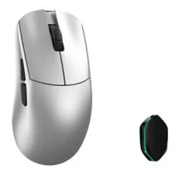 WLMouse YING magnesium trådlös gamingmus, PAW3950HS, 8K polling, Omron optiska switchar – silver