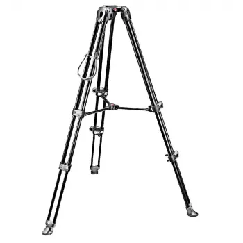 Manfrotto MVT502AM aluminiumvideostativ med fluidbas, 3 bensektioner, 4 kg bärförmåga, 169 cm maxhöjd, svart