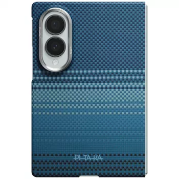 PITAKA Edge Case för Samsung Galaxy Z Fold 8 - Moonrise - 1500D aramidfiber, MagSafe-kompatibel, ultraslim snap-on-skal