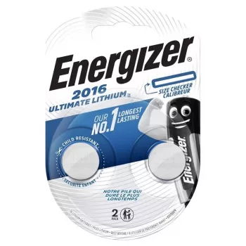 Energizer CR2016 litiumknappcell 3V, 2-pack