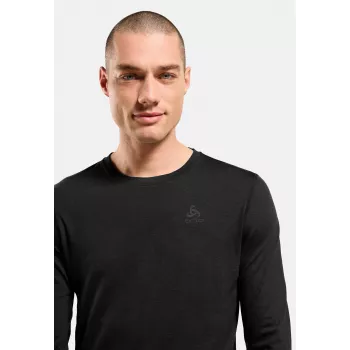 Odlo Merino 200 BL Top Crew Neck LS herr undertröja – svart