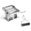 Marcato Atlas+ Chrome pastamaskin med Pastabike Multi-Cutter