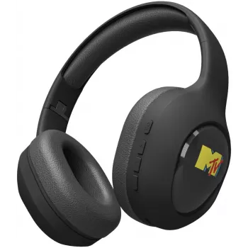 JAZ TEJZHEADMTVK on-ear stereohörlurar med mikrofon, hopfällbara, svart