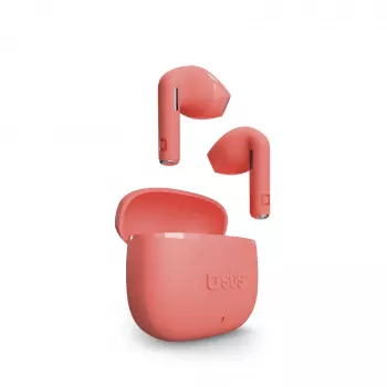 SBS TEEARTWSGOPODSR True Wireless Stereo-öronsnäckor med laddningsfodral, Bluetooth 5.0, Touch Control, röd