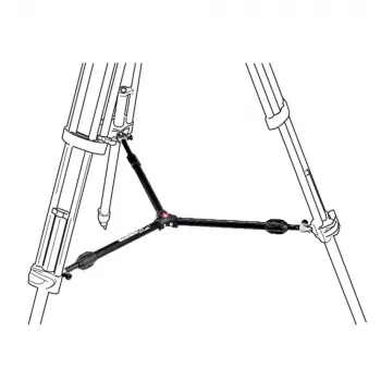 Manfrotto 537SPRB mittstångsspridare för stativben, aluminium, svart