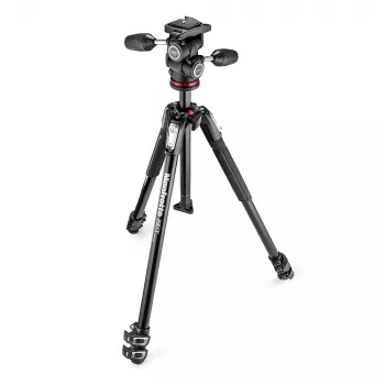 Manfrotto MK190X3-3W1 aluminiumstativ med 3-vägshuvud