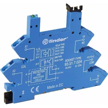 Finder 93.51.7.024 reläsockel 6-24VDC (93517024)