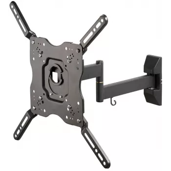 Vivanco Full Motion TV-väggfäste för 32–55 inch skärmar upp till 35 kg, VESA 400x400, vinklingsbar och svängbar, svart