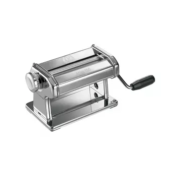 Marcato Atlas 150 Roller Premium handpastamaskin, kromat stål, 150 mm valsar, 10 tjockleksnivåer, silver
