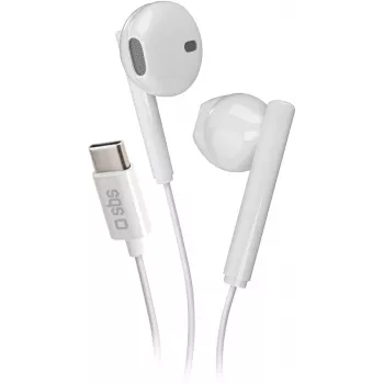 SBS Studio Mix 65c sladdbundna USB-C-hörlurar, vit (TEEARTYCAPW)
