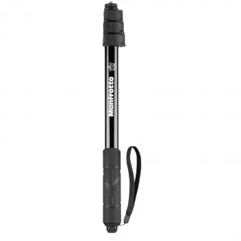 Manfrotto MPOLEVR aluminiumförlängningsstång för 360°- och actionkameror, 4 segment, 66–200 cm, svart