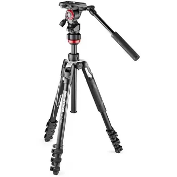 Manfrotto BEFREE Live Lever kolfiber videostativsset med fluidhuvud