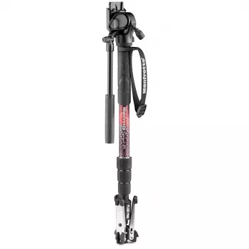 Manfrotto Element MII videoenbenstativ med 400 Series fluidhuvud, aluminium (MVMELMIIA4LIVE)