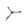 Manfrotto 181B hopfällbar auto-dolly med bromsar, 25 kg belastning, aluminium