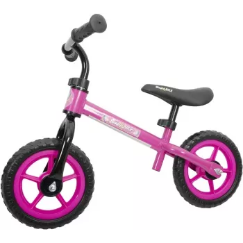 Balance cykel 10 rosa - ultralätt barncykel med punkteringsfria EVA-däck, justerbar sadel och styre, 18 månader-5 år, max 25 kg