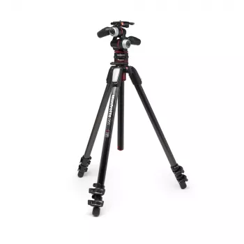 Manfrotto MK055CXPRO33WQR kolfiberstativ med 3 bensektioner och XPRO 3-vägshuvud
