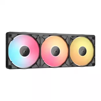 CORSAIR iCUE Link RX360 II Unified Frame RGB 120mm PWM fläkt 3-pack - svart