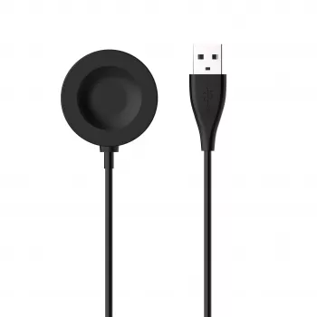 FIXED USB-A magnetisk laddkabel för Huawei Watch GT 2 Pro/3/3 Pro/4/4 Pro/5/5 Pro/6/6 Pro, svart, 1 m