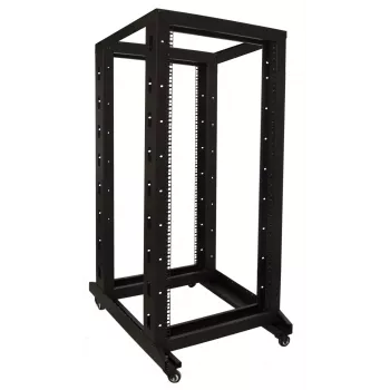 DSIT 27U 19 inch fristående serverrackskåp på hjul, 600x800x1400 mm, omonterat, svart (DS-RR6827)