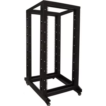 DSIT 27U 19 inch fristående serverrackskåp på hjul, 600x800x1400 mm, omonterat, svart (DS-RR6827)