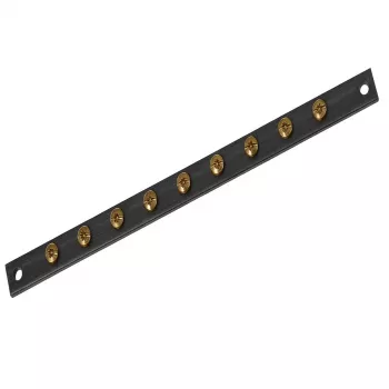 DSIT DS-Earth 19-Inch 10-Port Rack Grounding Bar