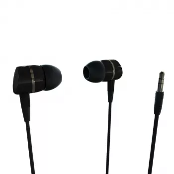 Vivanco VVEARSOLIDSOUNDK In-Ear Headphones with Microphone, 3.5mm Jack, Balanced Sound with Solid Bass, Black