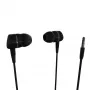 Vivanco VVEARSOLIDSOUNDK in-ear-hörlurar med mikrofon, 3,5 mm kontakt, balanserat ljud med kraftig bas, svart